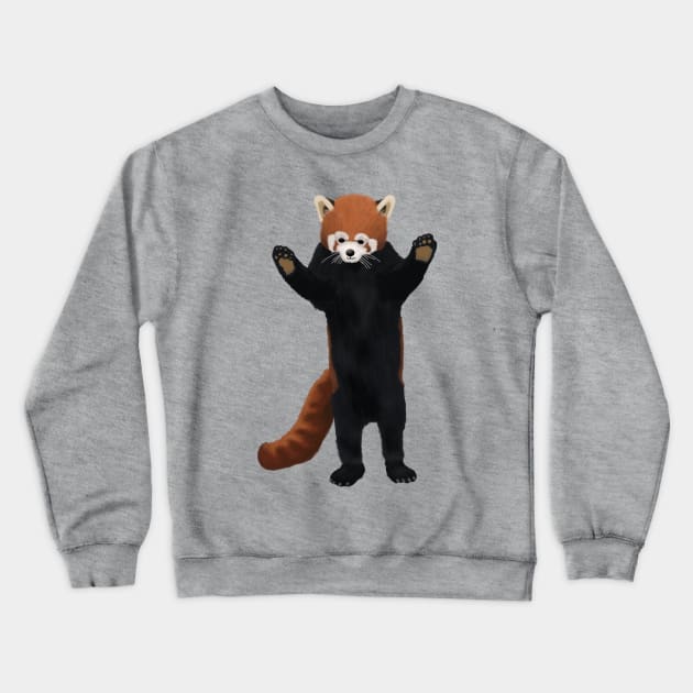 Red panda Crewneck Sweatshirt by 752 Designs